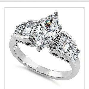 Engagement ring 925 silver